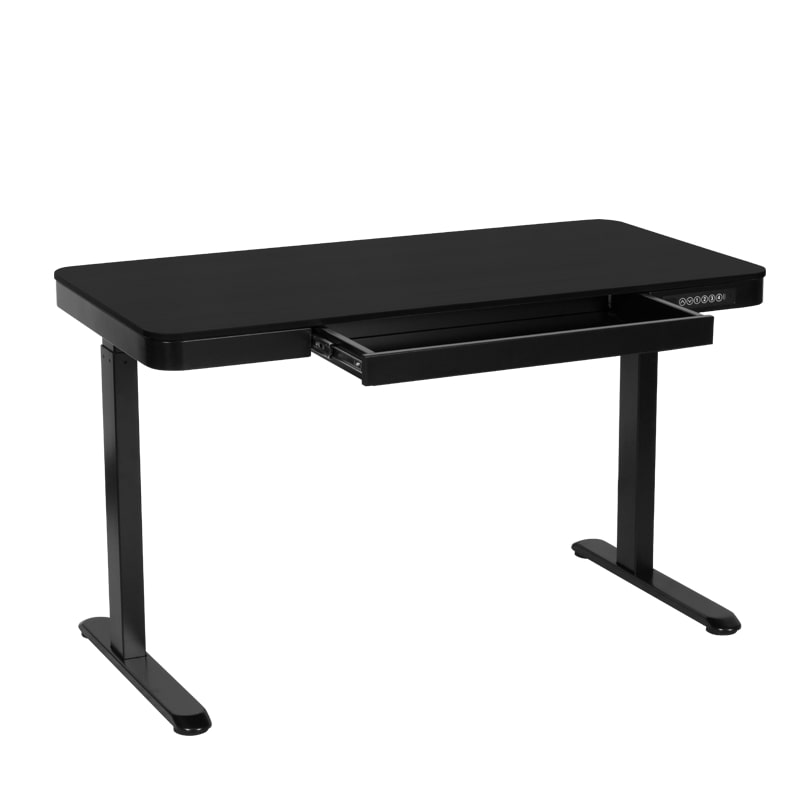 CR-118 E 150/70 Carmen Ергономично бюро с електрическо регулиране на височината - черен